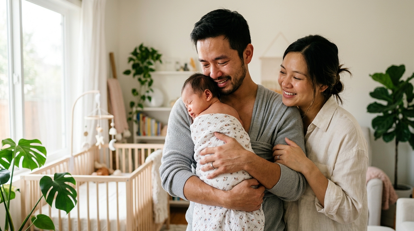 Hạnh phúc của người cha mắc hội chứng Klinefelter đón con yêu khỏe mạnh