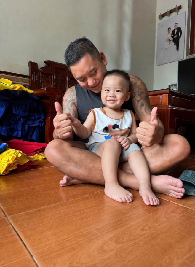 Anh L.T. bên con trai hiện đã 2 tuổi